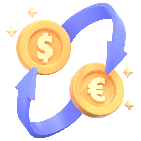 Currency Exchange  3D Icon