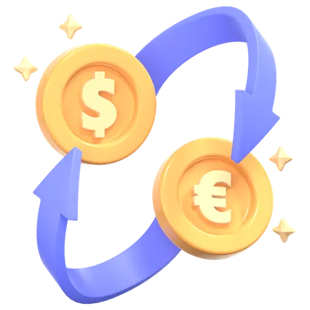 Currency Exchange  3D Icon