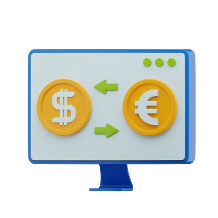 Currency Exchange  3D Icon