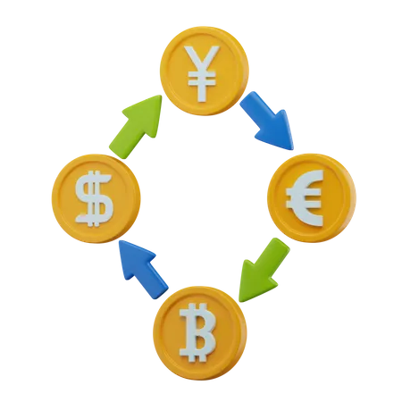 Currency Exchange  3D Icon