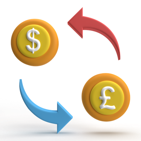Currency Exchange  3D Icon