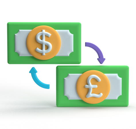 Currency Exchange  3D Icon