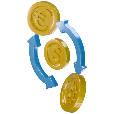 Currency Exchange  3D Icon