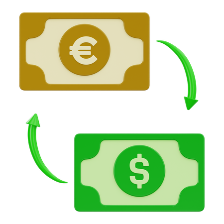 Currency exchange  3D Icon