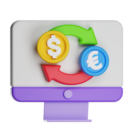Currency Exchange  3D Icon
