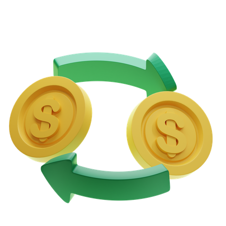 Currency Exchange  3D Icon
