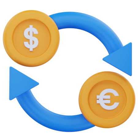 Currency Exchange  3D Icon