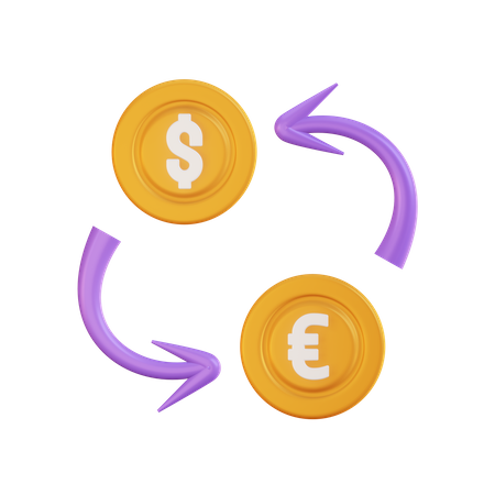 Currency Exchange  3D Icon