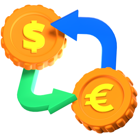 Currency Exchange  3D Icon