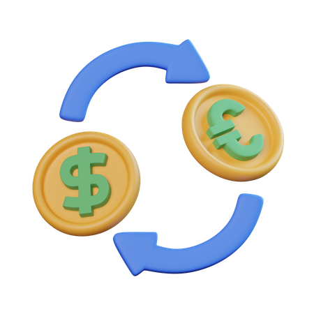 Currency Exchange  3D Icon
