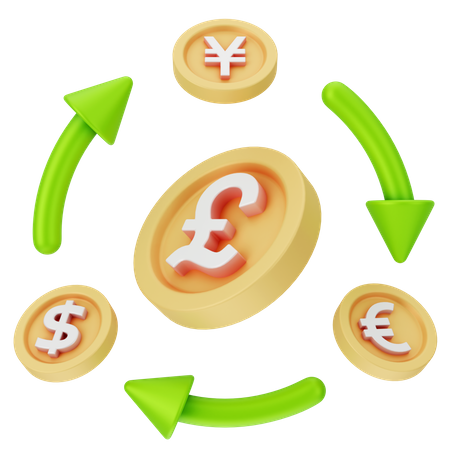 Currency Exchange  3D Icon
