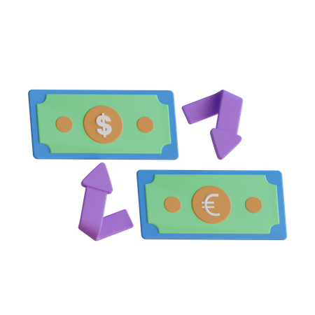 Currency Exchange  3D Icon