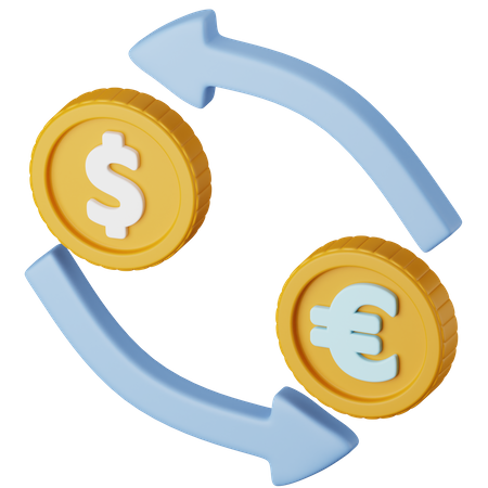 Currency Exchange  3D Icon