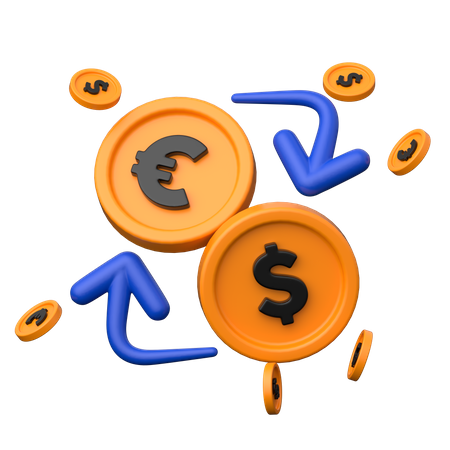 Currency Exchange  3D Icon