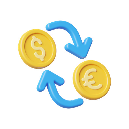 Currency Exchange  3D Icon