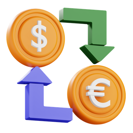 Currency Exchange  3D Icon