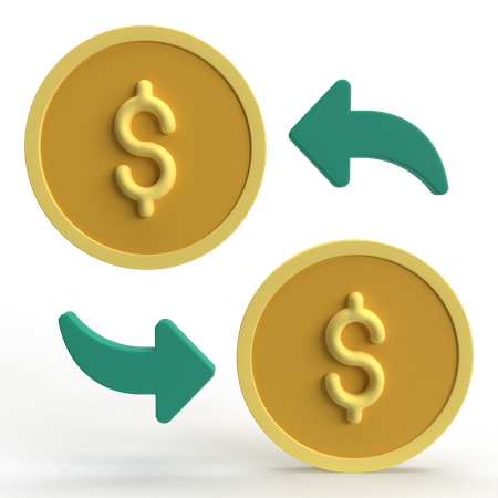 Currency Exchange  3D Icon