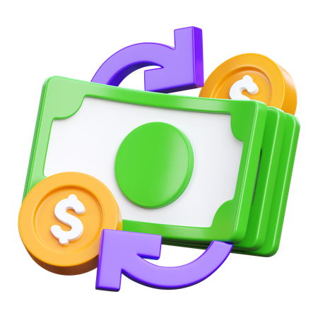 Currency Exchange  3D Icon