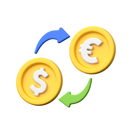 Currency Exchange  3D Icon