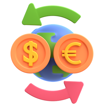 Currency Exchange  3D Icon
