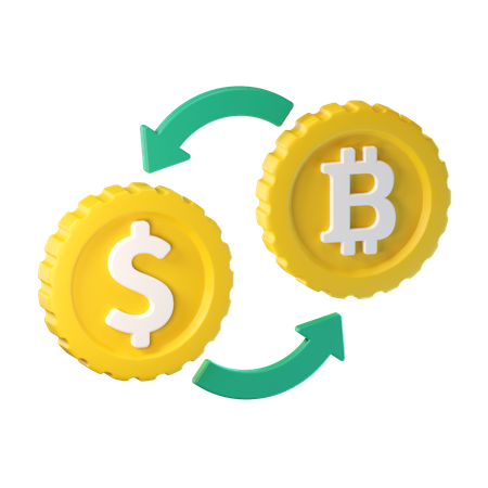 Currency Exchange 3D Illustration