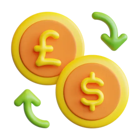 Currency Exchange  3D Icon