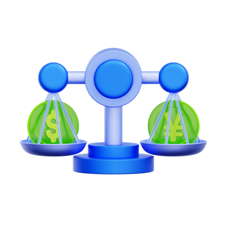 通貨交換残高  3D Icon