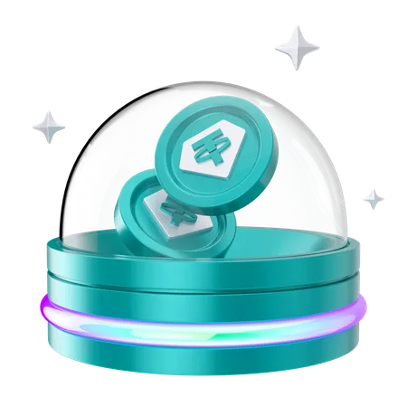 Currency globe  3D Icon