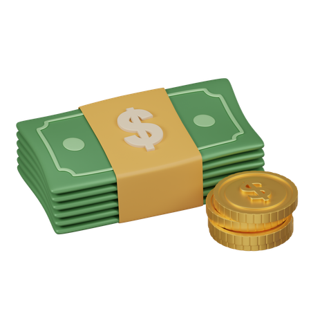 Currency Notes  3D Icon