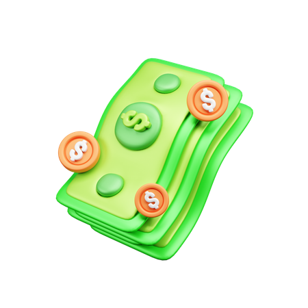 紙幣  3D Icon