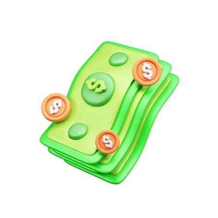 紙幣  3D Icon