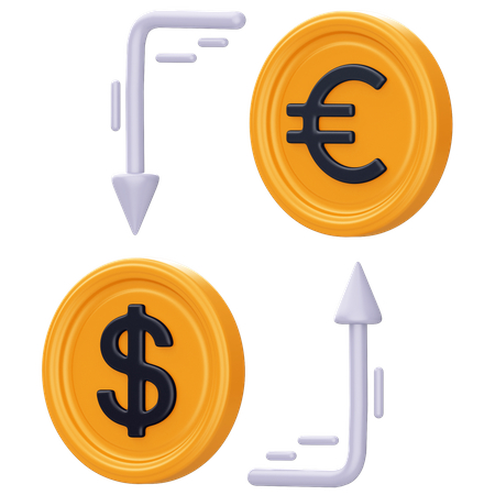 Currency Pair  3D Icon