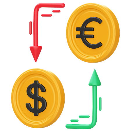 Currency Pair  3D Icon