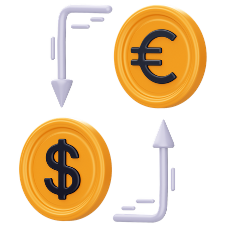 Currency Pair  3D Icon