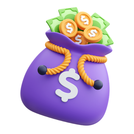 Currency Sack 3D Icon