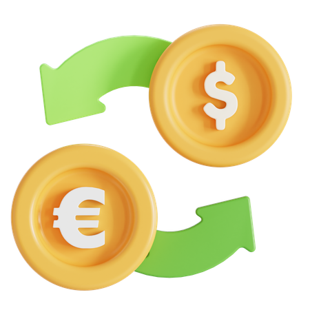 Currency trade  3D Icon