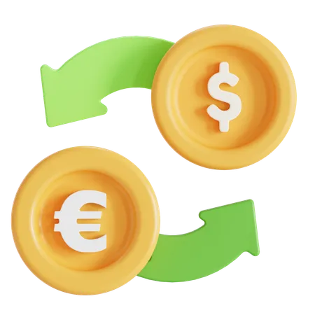 Currency trade  3D Icon