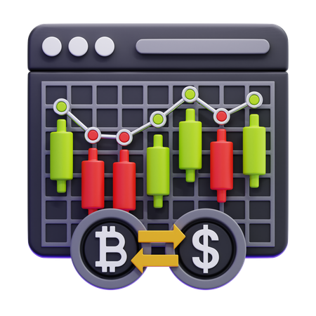 Currency Trading  3D Icon