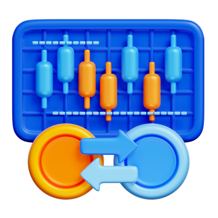 Currency Trading  3D Icon