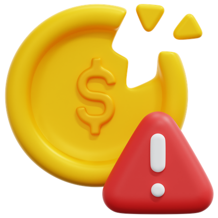 Currency Warning  3D Icon