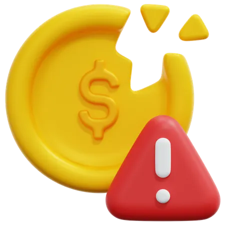 Currency Warning  3D Icon