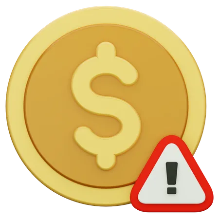 Currency Warning  3D Icon