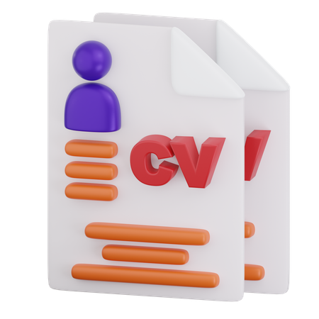 Curriculum Vitae  3D Icon