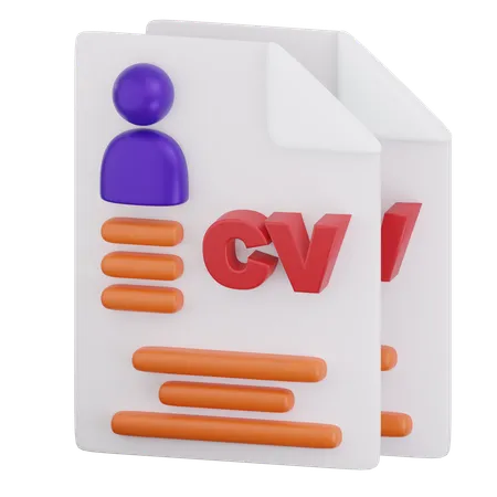 Curriculum Vitae  3D Icon