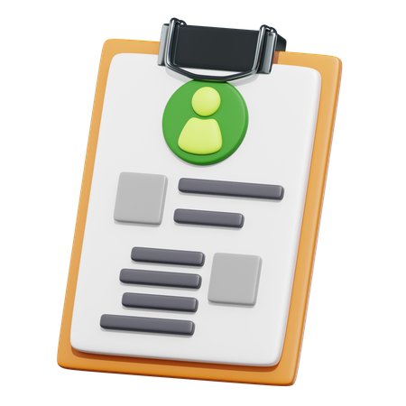 Curriculum Vitae  3D Icon