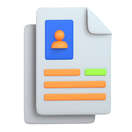 Curriculum Vitae  3D Icon