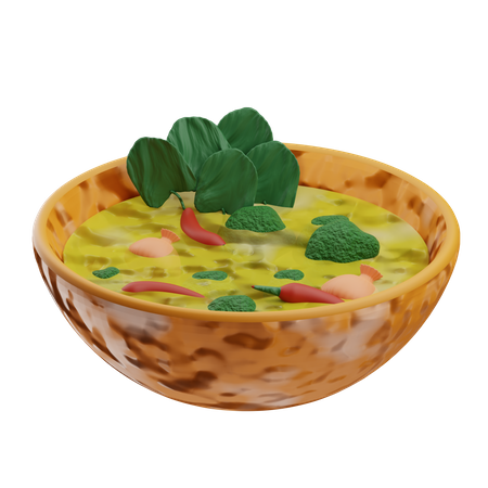 Curry vert  3D Icon