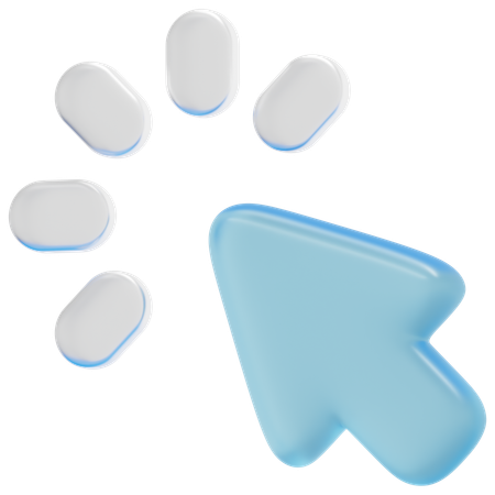 Curseur de tapotement arrondi  3D Icon