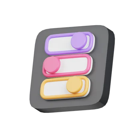 Curseur de couleur  3D Icon