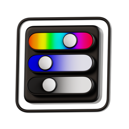 Curseur de couleur  3D Icon